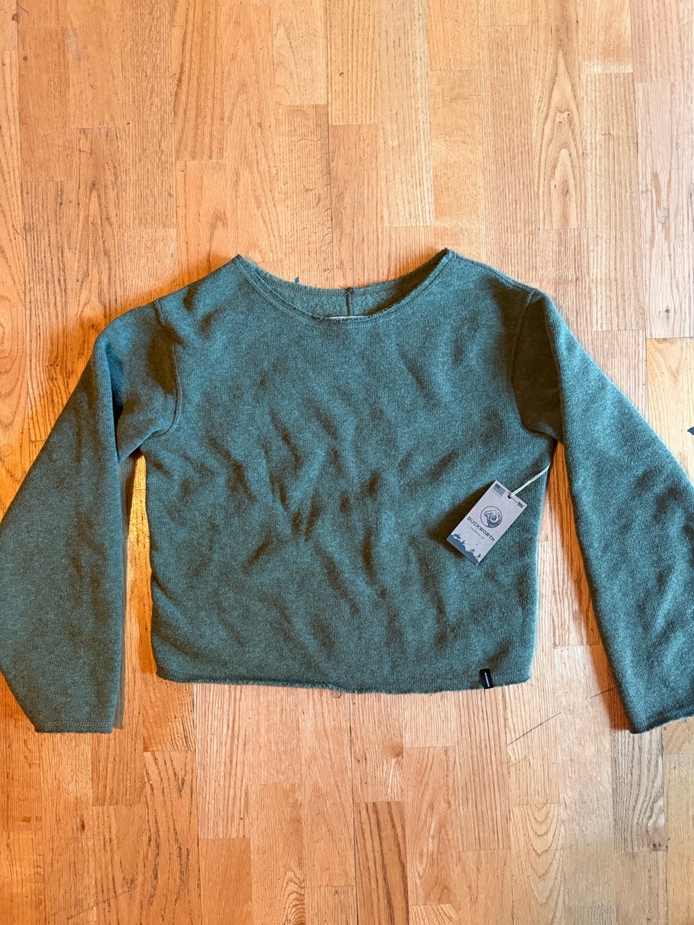Duckworth Women's Powder Cropped Crew Spruce